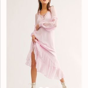 Free people blouson midi dress NWOT